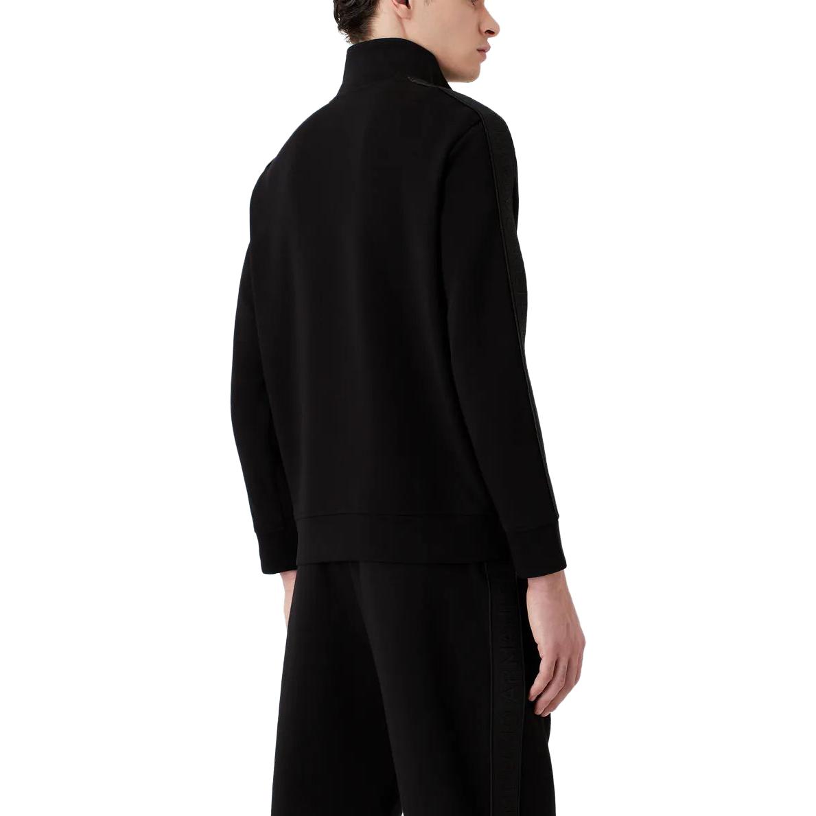 EMPORIO ARMANI  Black Full-Zip Knitted Jacket with Logo. 3R1MBA1-JHSZ1-0999 圖 4