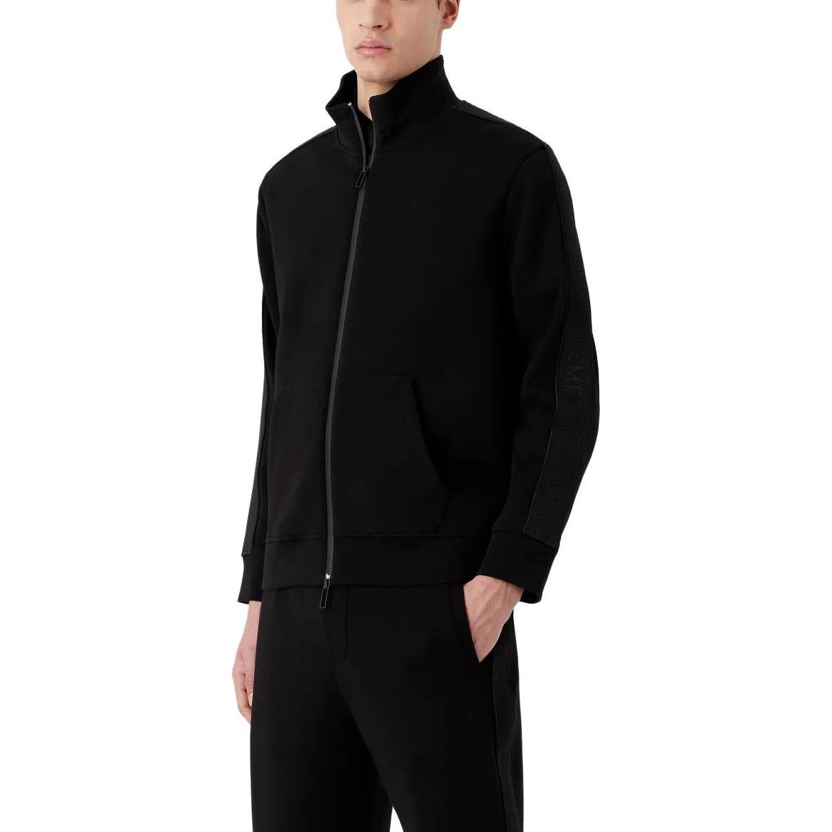 EMPORIO ARMANI  Black Full-Zip Knitted Jacket with Logo. 3R1MBA1-JHSZ1-0999 圖 5