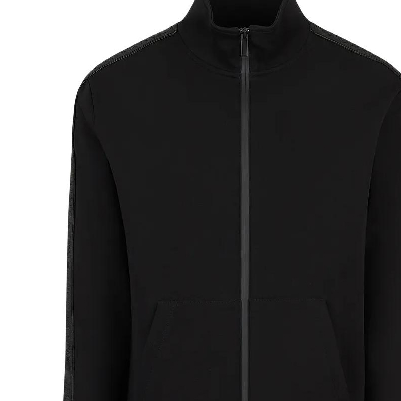 EMPORIO ARMANI  Black Full-Zip Knitted Jacket with Logo. 3R1MBA1-JHSZ1-0999 圖 6