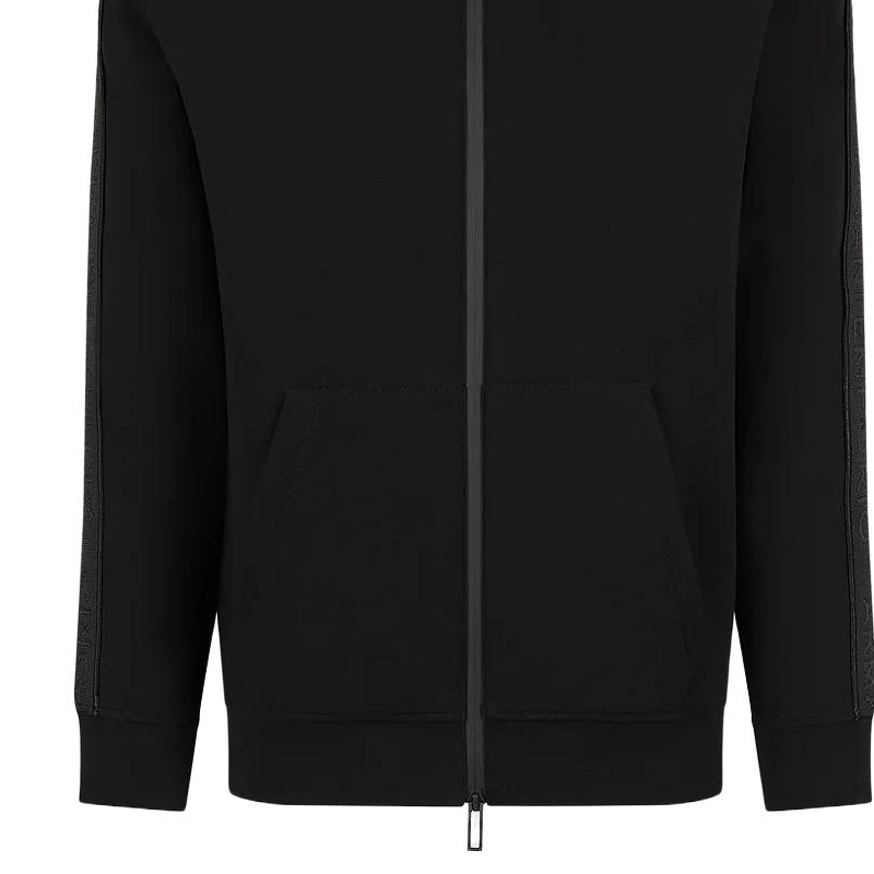 EMPORIO ARMANI  Black Full-Zip Knitted Jacket with Logo. 3R1MBA1-JHSZ1-0999 圖 7