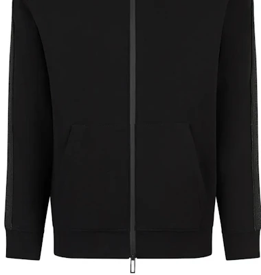 EMPORIO ARMANI 黑色标志全拉链针织夹克. 3R1MBA1-JHSZ1-0999 Sizing EMPORIO ARMANI 黑色标志全拉链针织夹克. 3R1MBA1-JHSZ1-0999