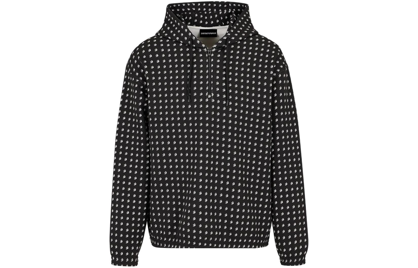 Emporio Armani  Black Full Print Hoodie Long Sleeve Sweatshirt. 3D1M73-1JHSZ-1F013 圖 2