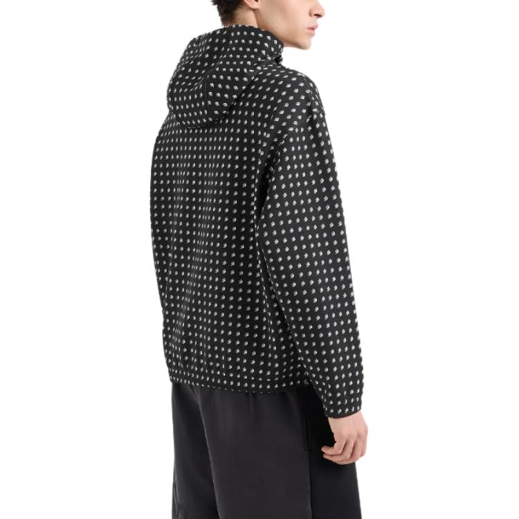 Emporio Armani  Black Full Print Hoodie Long Sleeve Sweatshirt. 3D1M73-1JHSZ-1F013 圖 4