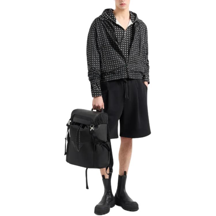 Emporio Armani  Black Full Print Hoodie Long Sleeve Sweatshirt. 3D1M73-1JHSZ-1F013 圖 5