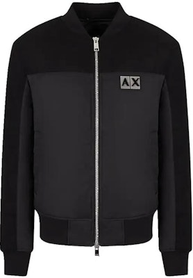 EMPORIO ARMANI Black FW22 Colorblock Logo Baseball Collar Jacket. 6LZB33-ZNJ8Z-1200 Buy EMPORIO ARMANI Black FW22 Colorblock Logo Baseball Collar Jacket. 6LZB33-ZNJ8Z-1200