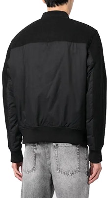 EMPORIO ARMANI Black FW22 Colorblock Logo Baseball Collar Jacket. 6LZB33-ZNJ8Z-1200 Shop EMPORIO ARMANI Black FW22 Colorblock Logo Baseball Collar Jacket. 6LZB33-ZNJ8Z-1200