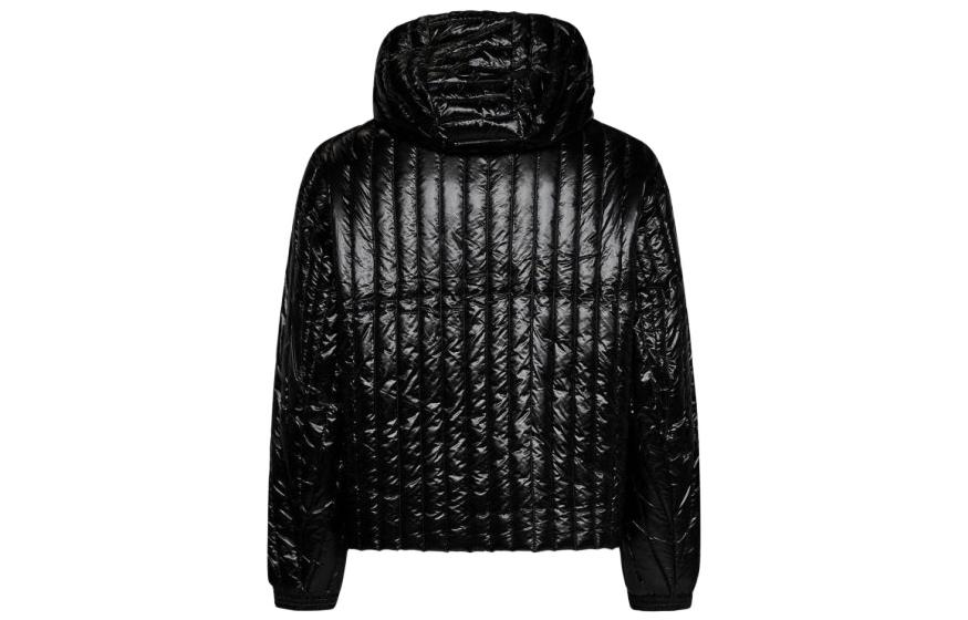 Emporio Armani  Black Glossy Hooded Zip Jacket 6R1B79-1NKZZ-0999 圖 3