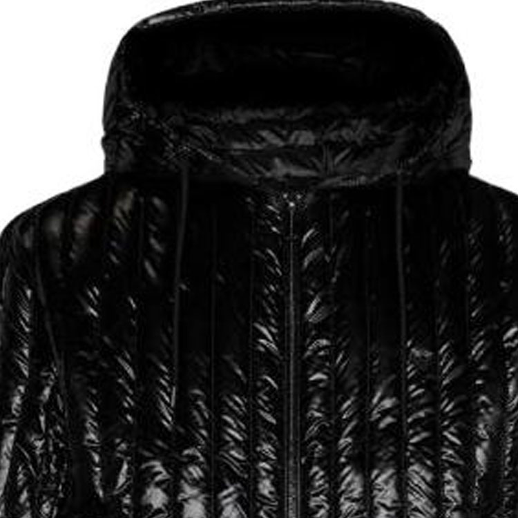 Emporio Armani  Black Glossy Hooded Zip Jacket 6R1B79-1NKZZ-0999 圖 5