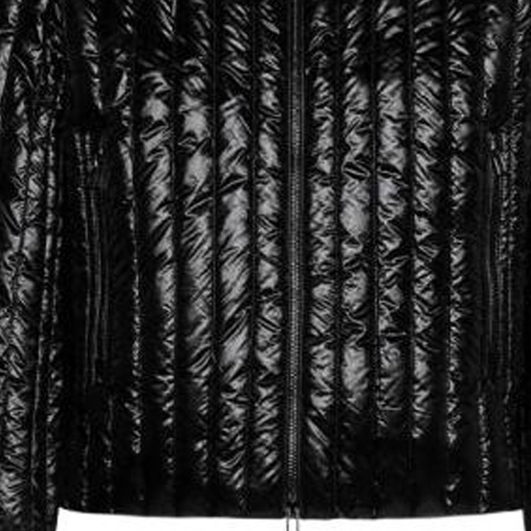 Emporio Armani  Black Glossy Hooded Zip Jacket 6R1B79-1NKZZ-0999 圖 6