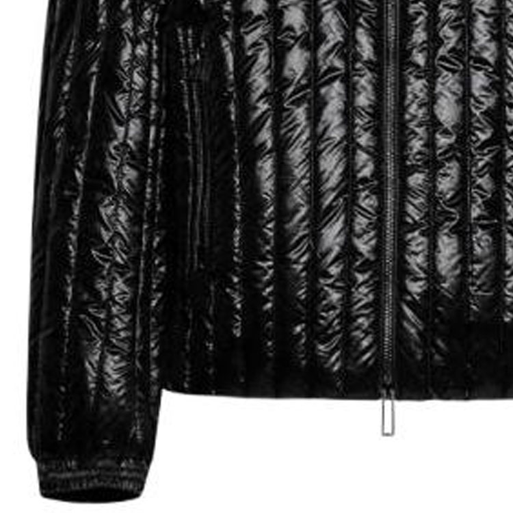 Emporio Armani  Black Glossy Hooded Zip Jacket 6R1B79-1NKZZ-0999 圖 7