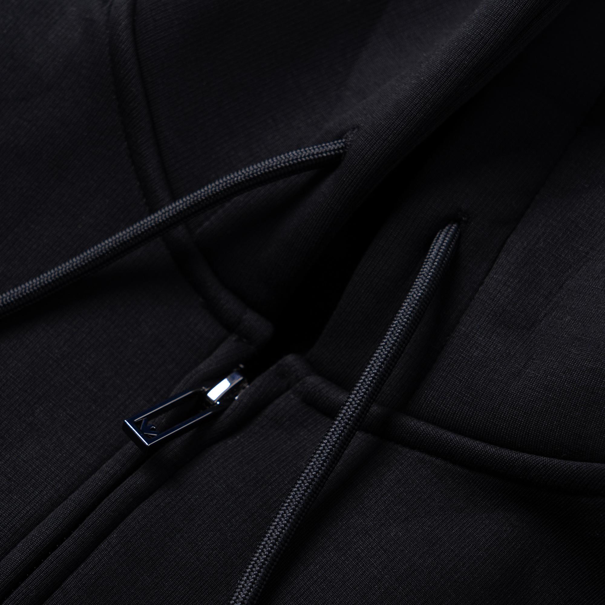 EMPORIO ARMANI  Black Hooded Eagle Logo Embroidered Jacket SS24 6D1M90-1JOTZ-0999 圖 11