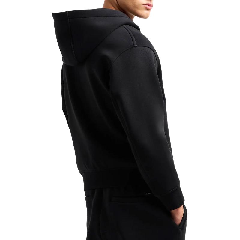 EMPORIO ARMANI  Black Hooded Eagle Logo Embroidered Jacket SS24 6D1M90-1JOTZ-0999 圖 5