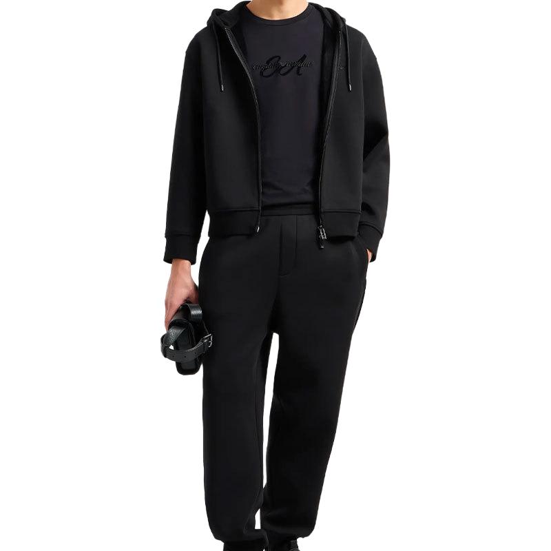 EMPORIO ARMANI  Black Hooded Eagle Logo Embroidered Jacket SS24 6D1M90-1JOTZ-0999 圖 6