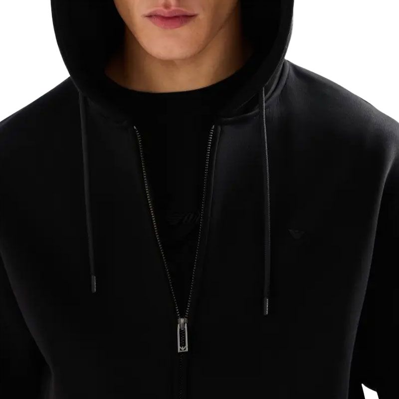 EMPORIO ARMANI  Black Hooded Eagle Logo Embroidered Jacket SS24 6D1M90-1JOTZ-0999 圖 7