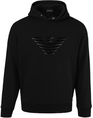 Emporio Armani Black Hoodie with Eagle Logo Design. 6L1ML9-1JWPZ-0056 Buy Emporio Armani Black Hoodie with Eagle Logo Design. 6L1ML9-1JWPZ-0056