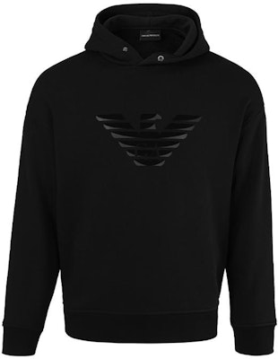 Emporio Armani Black Hoodie with Eagle Logo Design. 6L1ML9-1JWPZ-0056 Order Emporio Armani Black Hoodie with Eagle Logo Design. 6L1ML9-1JWPZ-0056
