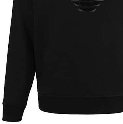 Emporio Armani Black Hoodie with Eagle Logo Design. 6L1ML9-1JWPZ-0056 Details for Emporio Armani Black Hoodie with Eagle Logo Design. 6L1ML9-1JWPZ-0056