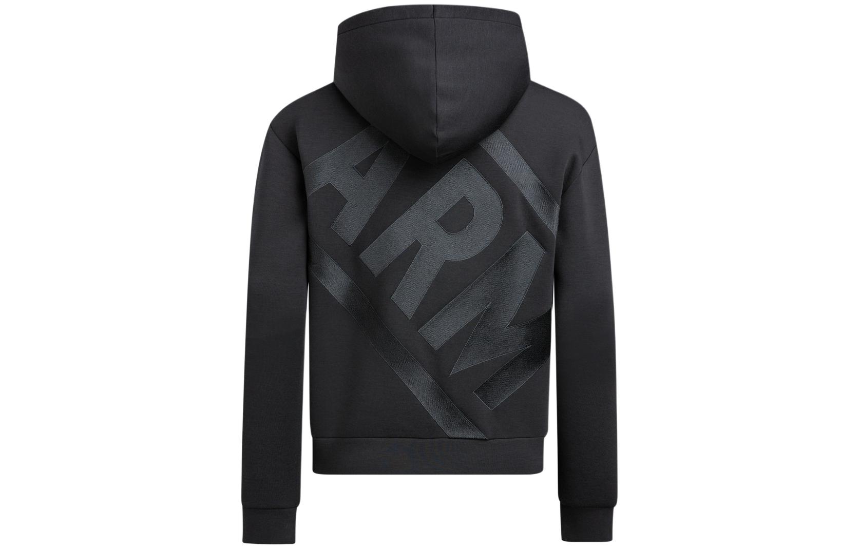 Emporio Armani  Black Hoodie with Letter Print Design. 3K1MD2-1JDSZ-0999 圖 3