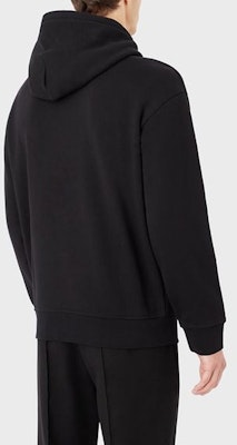 EMPORIO ARMANI Black Hoodie with Snake Print Logo - Casual Fit. 6L1MM51-JWPZ1-0999 Purchase EMPORIO ARMANI Black Hoodie with Snake Print Logo - Casual Fit. 6L1MM51-JWPZ1-0999