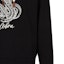 Sizing EMPORIO ARMANI Black Hoodie with Snake Print Logo - Casual Fit. 6L1MM51-JWPZ1-0999