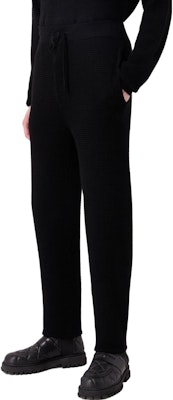 EMPORIO ARMANI Black Knit Drawstring Casual Pants. 6R1PY1-1MF1Z-0999 Purchase EMPORIO ARMANI Black Knit Drawstring Casual Pants. 6R1PY1-1MF1Z-0999