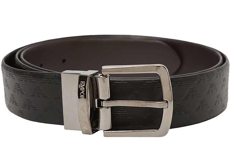 Order Emporio Armani 黑色皮革針扣皮帶，寬度3.5cm Y4S074-YKL2J-88443