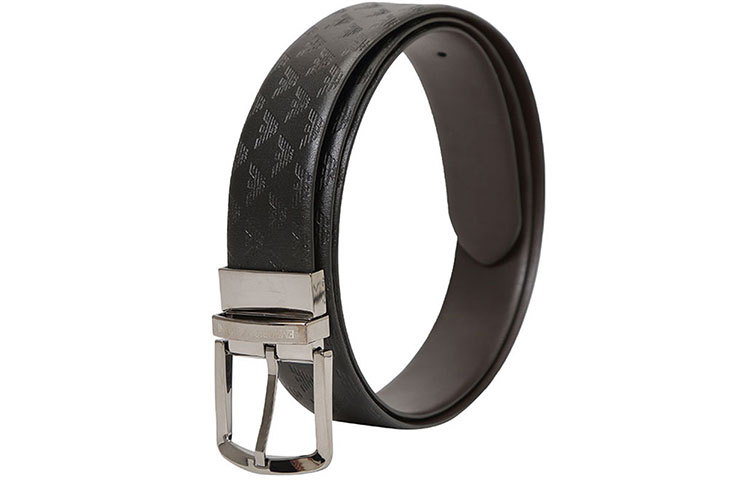 Lookbook Emporio Armani 黑色皮革針扣皮帶，寬度3.5cm Y4S074-YKL2J-88443