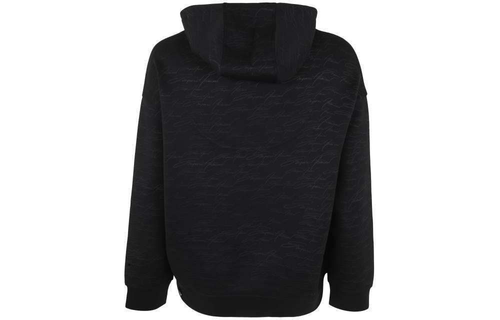 Emporio Armani  Black Letter Print Pullover Hoodie. 3R1MDI-1JHSZ-0085 圖 3