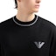 Sizing Emporio Armani Black Logo Eagle Striped Crewneck Sweater. 6D1MXH-1MJLZ-F033