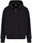 Buy 埃mporio Armani 黑色刺绣Logo拉链连帽夹克外套 6D1M97-1JHSZ-0999