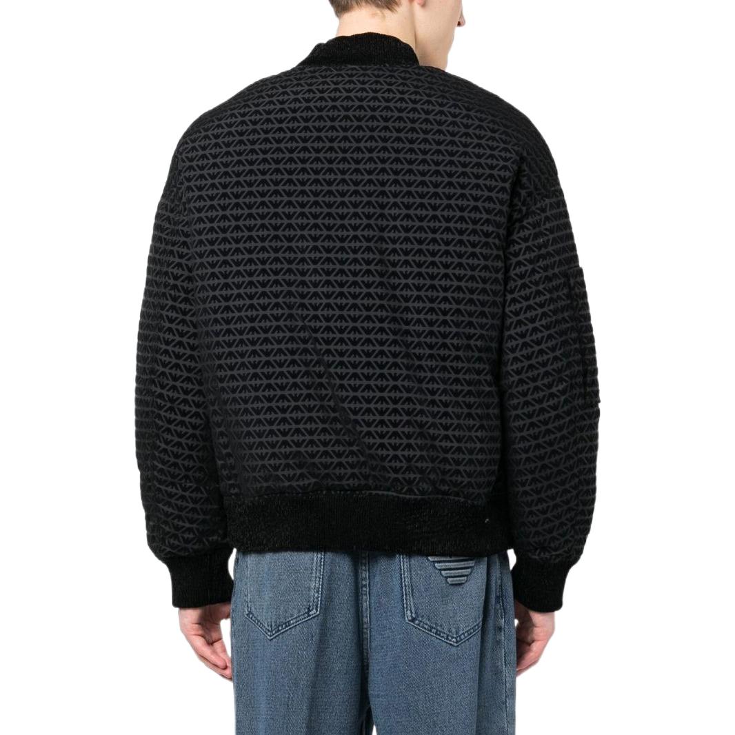 Emporio Armani  Black Logo Full-Print Zip-Up Jacket. 6L1BF8-1NNCZ-0920 圖 5