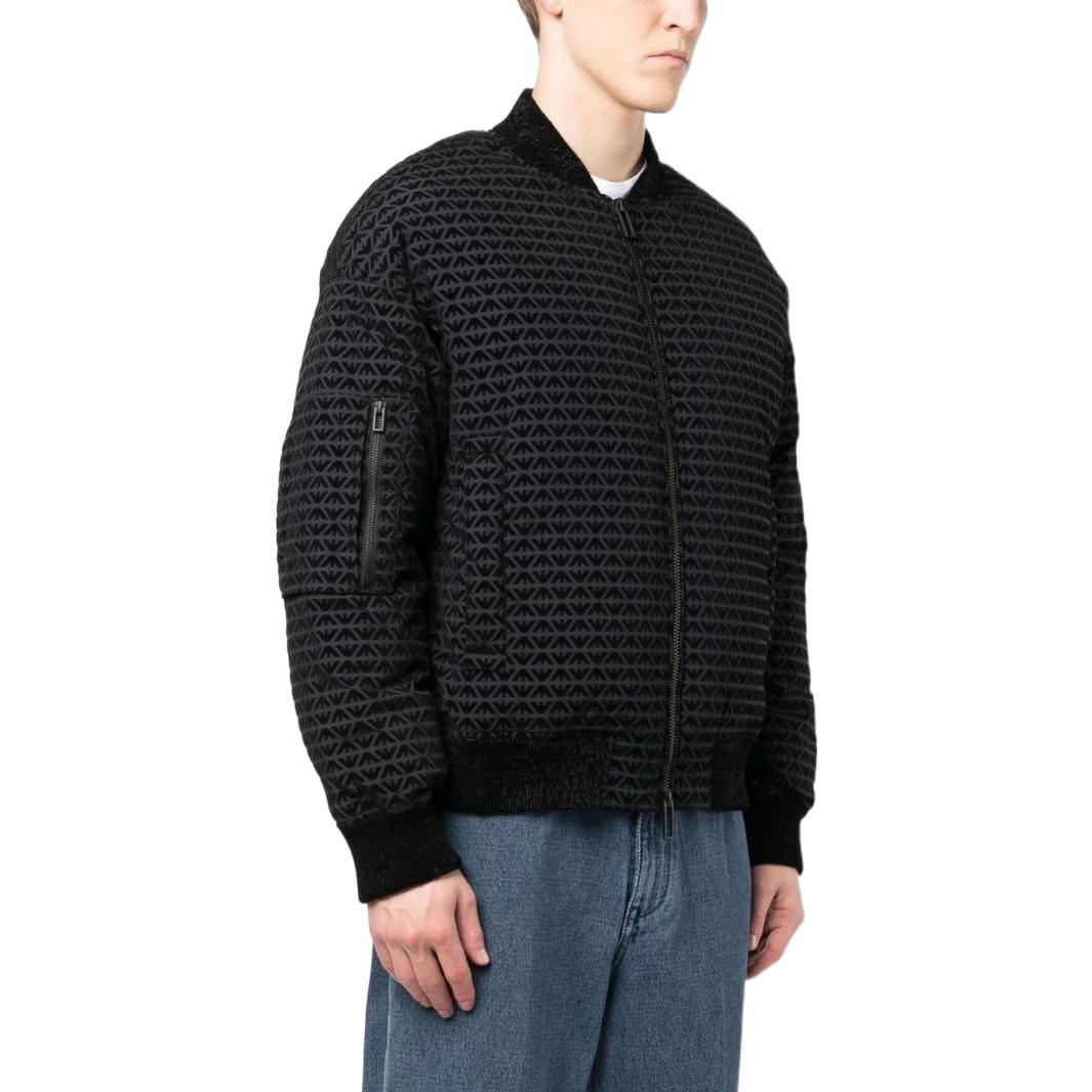 Emporio Armani  Black Logo Full-Print Zip-Up Jacket. 6L1BF8-1NNCZ-0920 圖 6