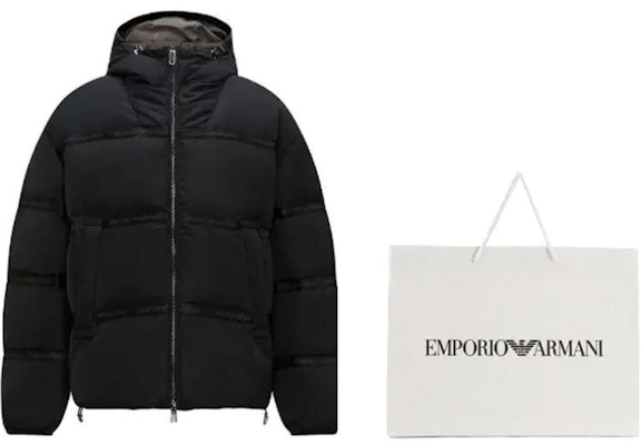 Emporio Armani Chaqueta Negra con Capucha y Cremallera Logo 6R1B90-NCFZ1-0999 Shop Emporio Armani Chaqueta Negra con Capucha y Cremallera Logo 6R1B90-NCFZ1-0999