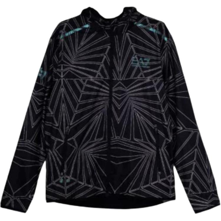 Emporio Armani  Black Logo Hoodie Zip-Up Jacket 3DPB02-PNFHZ-1200