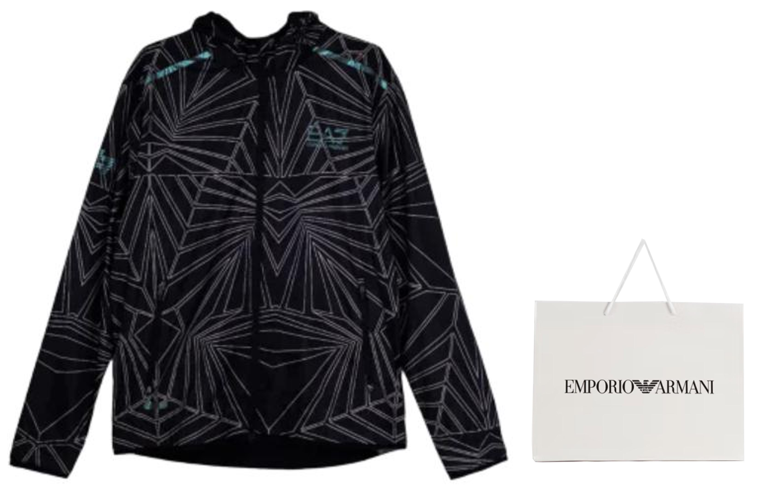 Emporio Armani  Black Logo Hoodie Zip-Up Jacket 3DPB02-PNFHZ-1200 圖 4