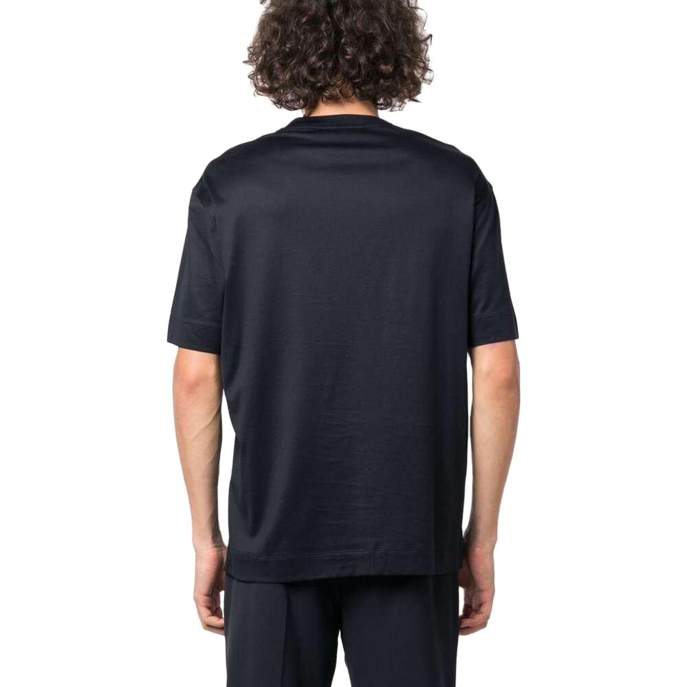 Emporio Armani  Black Logo Print Crew Neck Casual T-Shirt. 1JUVZ6-R1TDI-09N7 圖 4