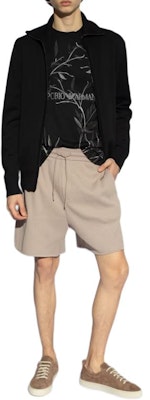 Emporio Armani 黑色標誌印花寬鬆版型圓領T恤 3D1T6S-1J7FZ-0070 Shop Emporio Armani 黑色標誌印花寬鬆版型圓領T恤 3D1T6S-1J7FZ-0070