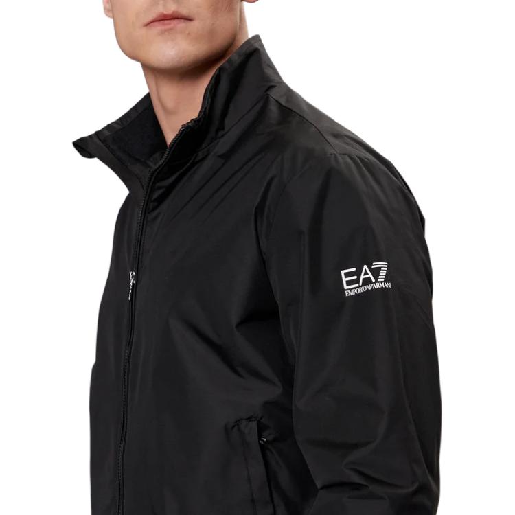 EMPORIO ARMANI  Black Logo Print High Collar Zip-Up Jacket. 3DPB07-PN27Z-1200 圖 6