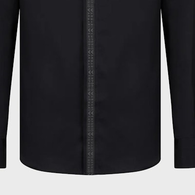 EMPORIO ARMANI Black Logo Print Long Sleeve Button-Up Shirt 6R1C87-1K1XZ-10094 Details for EMPORIO ARMANI Black Logo Print Long Sleeve Button-Up Shirt 6R1C87-1K1XZ-10094