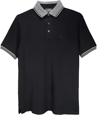 EMPORIO ARMANI Black Logo Print Slim Fit Short Sleeve Polo Shirt. 3D1FM5-1JTKZ-0072 Order EMPORIO ARMANI Black Logo Print Slim Fit Short Sleeve Polo Shirt. 3D1FM5-1JTKZ-0072