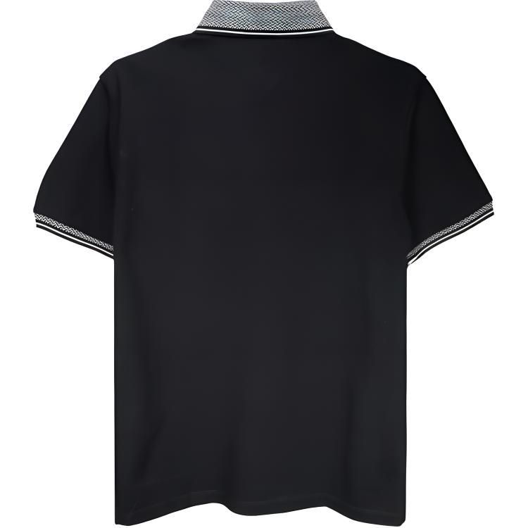 Lookbook EMPORIO ARMANI  Black Logo Print Slim Fit Short Sleeve Polo Shirt. 3D1FM5-1JTKZ-0072