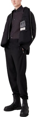 엠포리오 아르마니 블랙 로고 프린트 긴팔 셔츠. 6R1CN1-1NKGZ-1F054 Purchase 엠포리오 아르마니 블랙 로고 프린트 긴팔 셔츠. 6R1CN1-1NKGZ-1F054