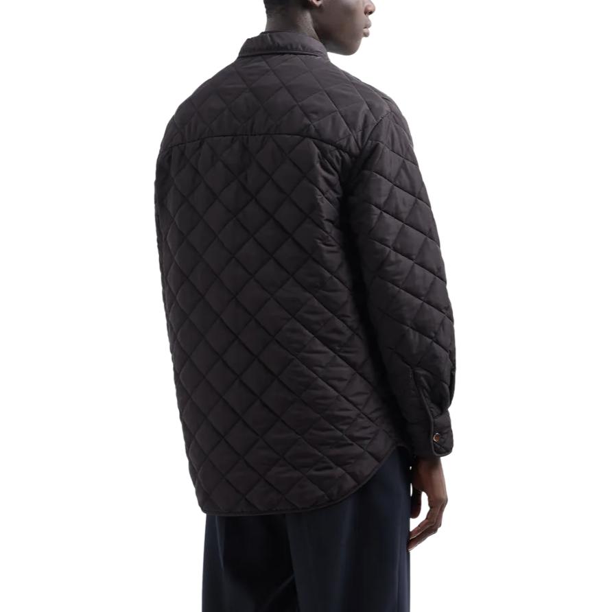 EMPORIO ARMANI  Black Logo Quilted Zip Jacket Long Sleeve Outerwear. 6D1B6V-1K78Z-0999 圖 5