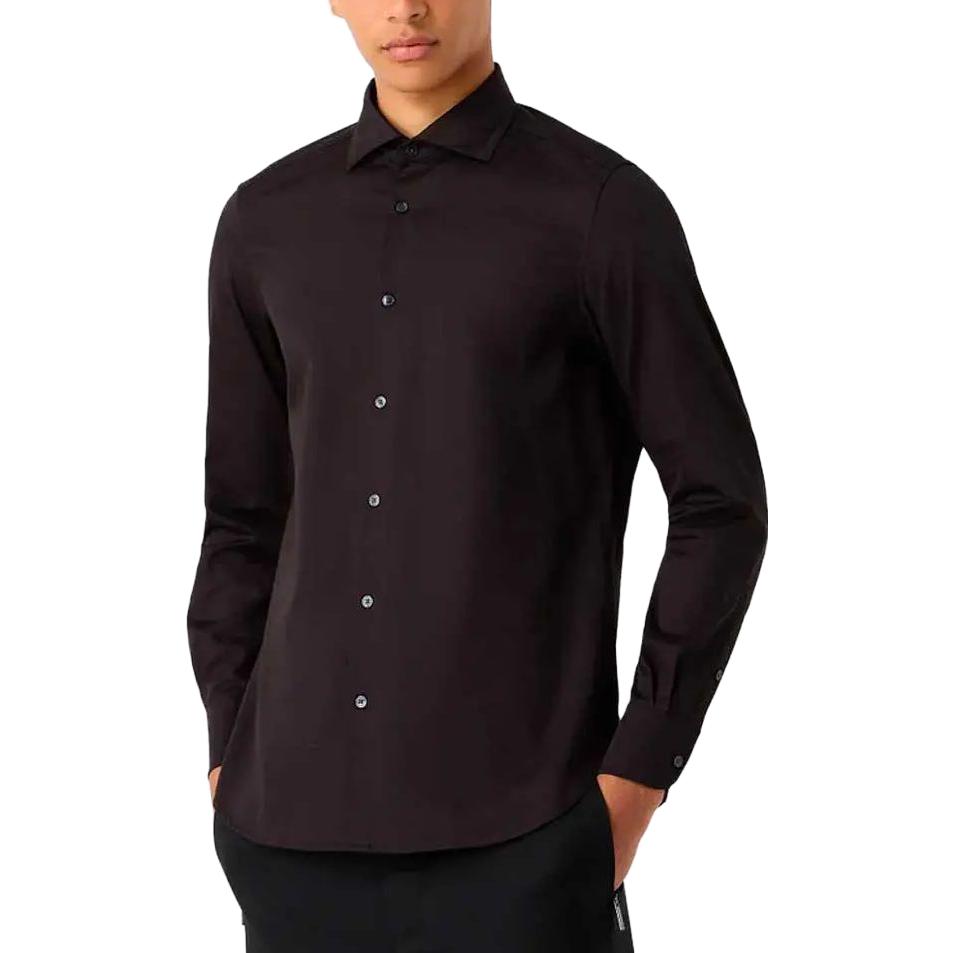 Lookbook エンポリオアルマーニ ブラック 長袖 ボタンアップシャツ 6R1C86-1NVYZ-F087