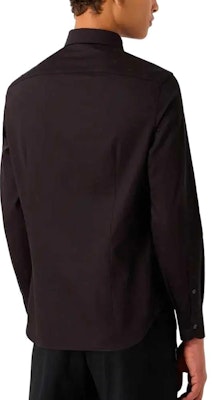 EMPORIO ARMANI Kemeja Lengan Panjang Hitam Butang Depan. 6R1C86-1NVYZ-F087 Shop EMPORIO ARMANI Kemeja Lengan Panjang Hitam Butang Depan. 6R1C86-1NVYZ-F087