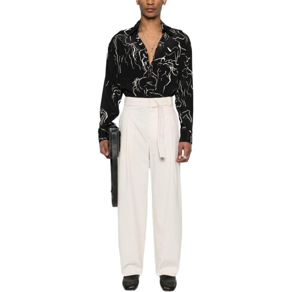 Emporio Armani  Black Long-Sleeve Printed Polo Shirt. E31F27F1022991 圖 3