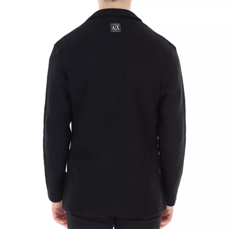 Purchase Emporio Armani  Black Long Sleeve Jacket with Back Logo Print. 3LZG1A -ZMX8Z-1200