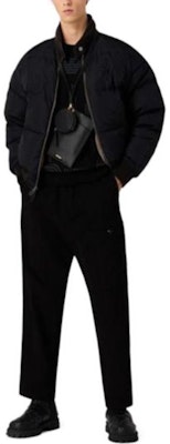 Emporio Armani Black Loose-fit Letter Crewneck Sweater. 6R1MXK-1MNKZ-1F090 Lookbook Emporio Armani Black Loose-fit Letter Crewneck Sweater. 6R1MXK-1MNKZ-1F090