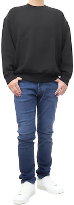 EMPORIO ARMANI 黑色寬鬆版老鷹刺繡標誌運動衫 6D1MD4-1JTAZ-0999 Shop EMPORIO ARMANI 黑色寬鬆版老鷹刺繡標誌運動衫 6D1MD4-1JTAZ-0999