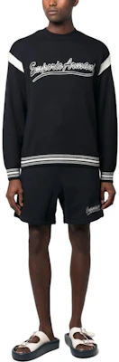 EMPORIO ARMANI Suéter Negro Loose Fit con Cuello Redondo y Letras. 6R1MXA1MFUZ0999 Lookbook EMPORIO ARMANI Suéter Negro Loose Fit con Cuello Redondo y Letras. 6R1MXA1MFUZ0999